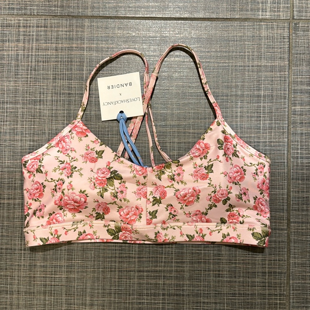 NWT Loveshackfancy Bandier sports bra